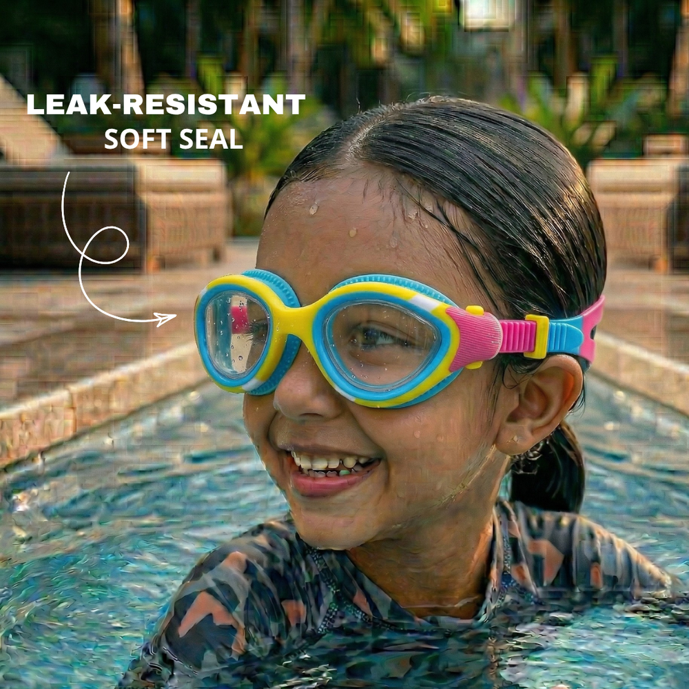 Clear-Lens Swimming Goggles for Clear, Confident Swims for Kids