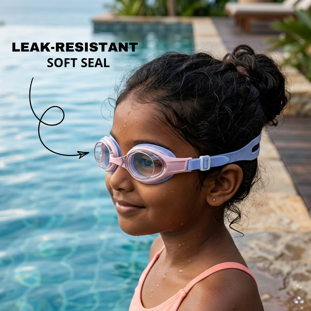 Clear-Lens Swimming Goggles for Clear, Confident Swims for Kids