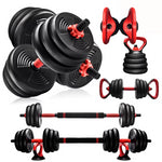 Burnlab 6 in 1 Multifunctional Weight Training Kit - Dumbbells, Kettlebells and Barbells in 1