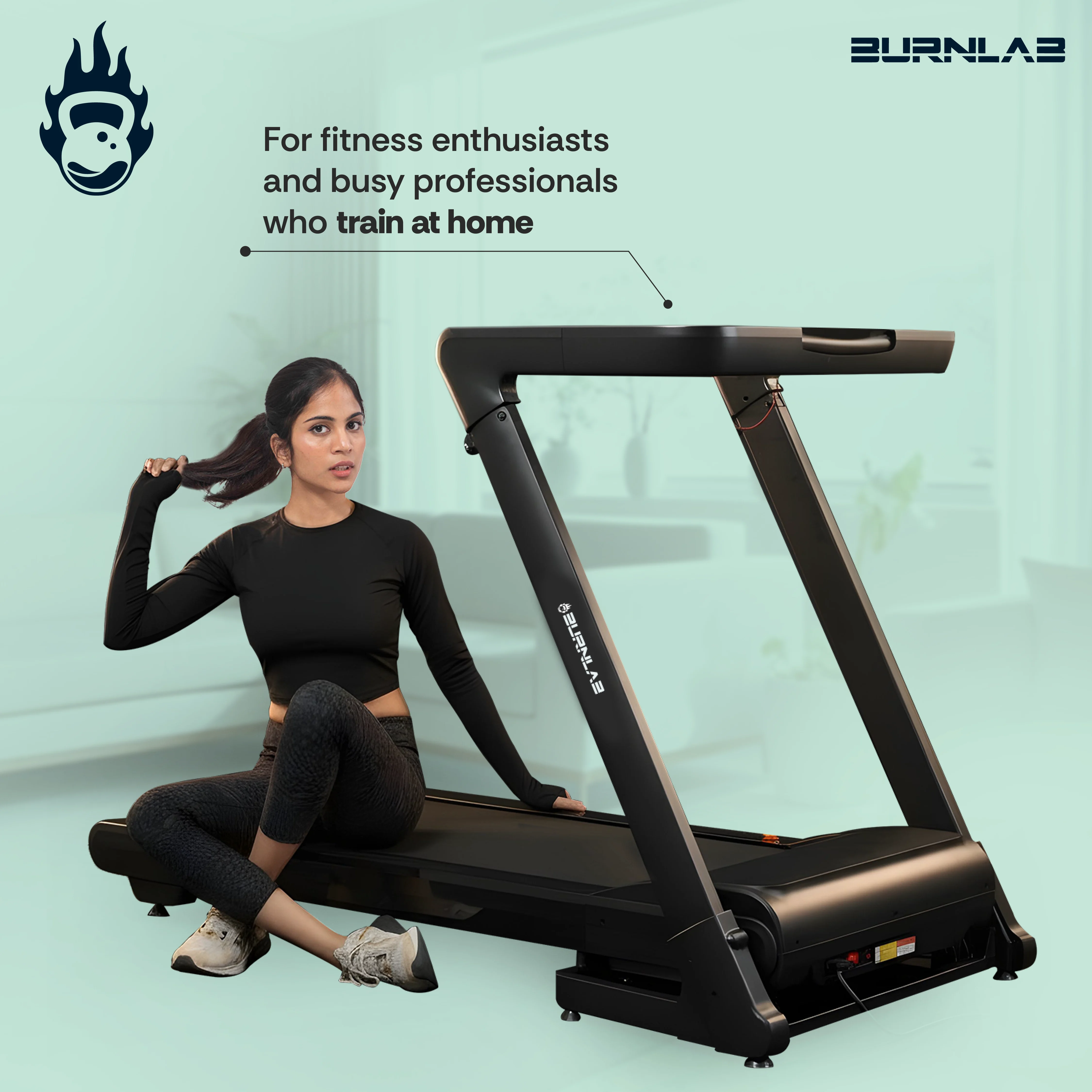 Burnlab Treadmill Pro 3.2 - 15% incline, 10.1" TFT Screen