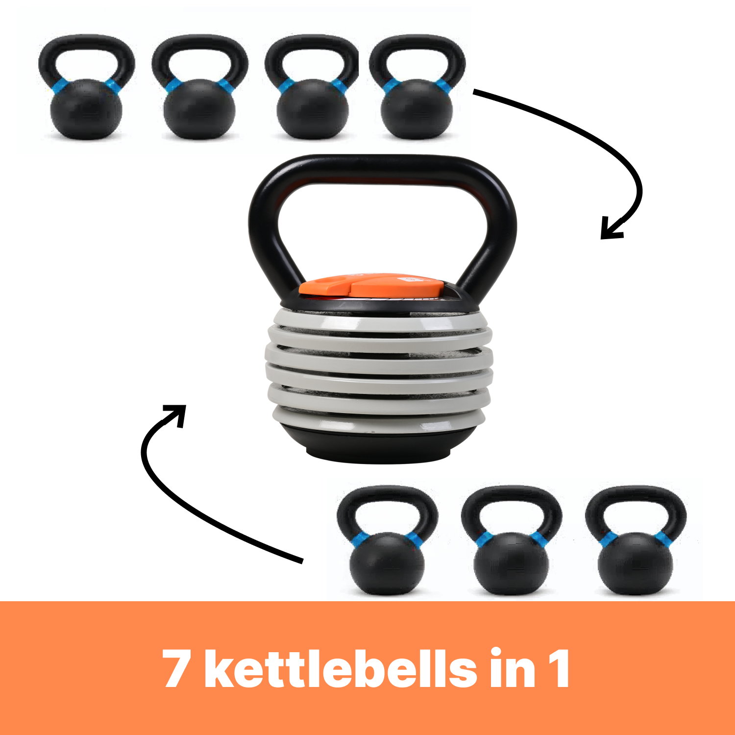 Adjustable Kettlebell (2.3 to 18 Kgs)