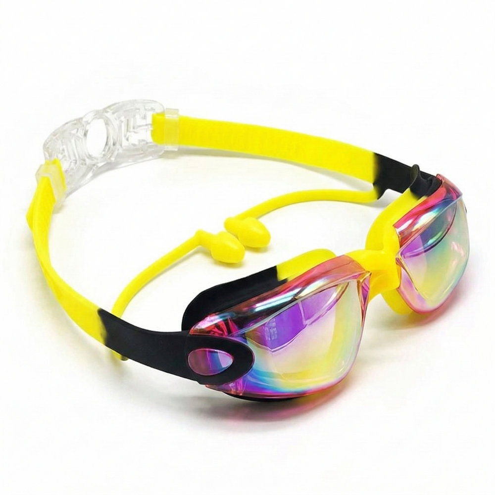 Kids Mirrored-Lens Swimming Goggles for Reduced Glare