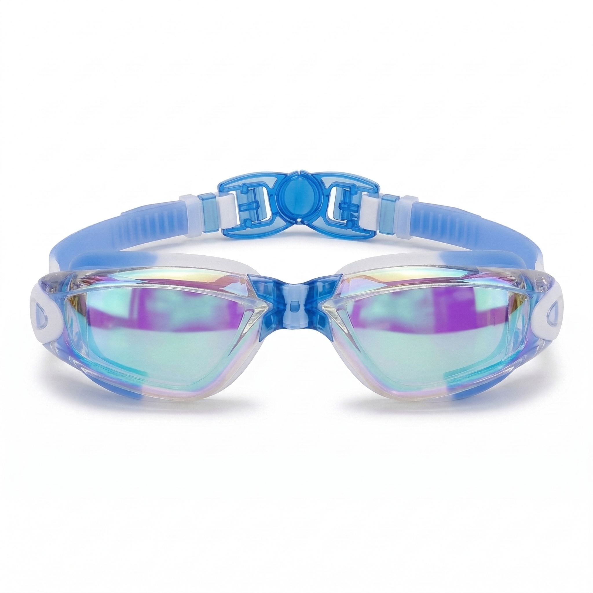 Kids Mirrored-Lens Swimming Goggles for Reduced Glare