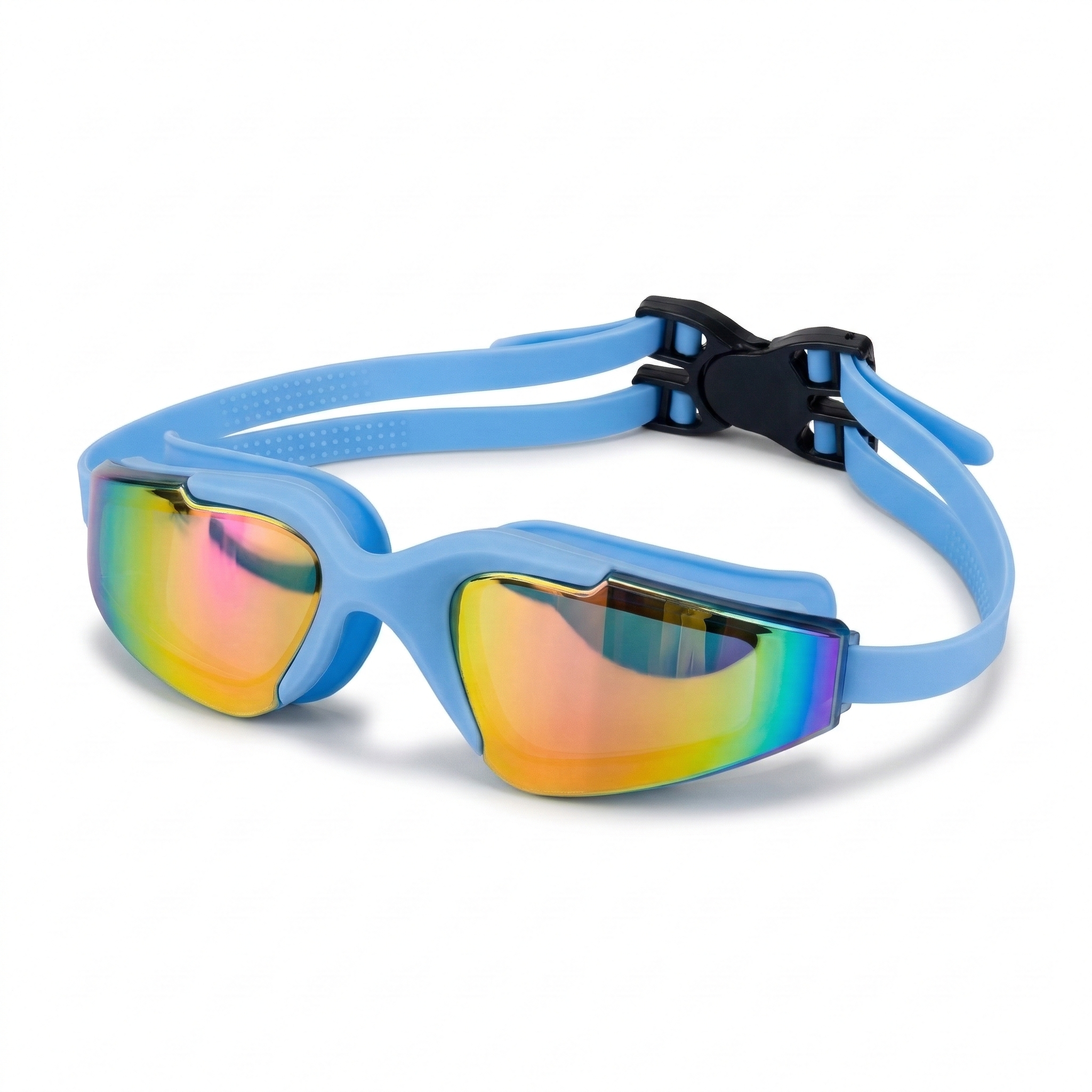 Adults Mirrored-Lens Swimming Goggles for Reduced Glare