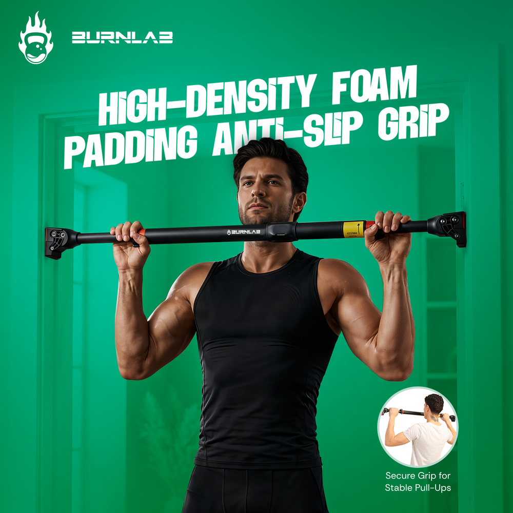 Burnlab CoreLift: Adjustable Doorway Pull-Up Bar