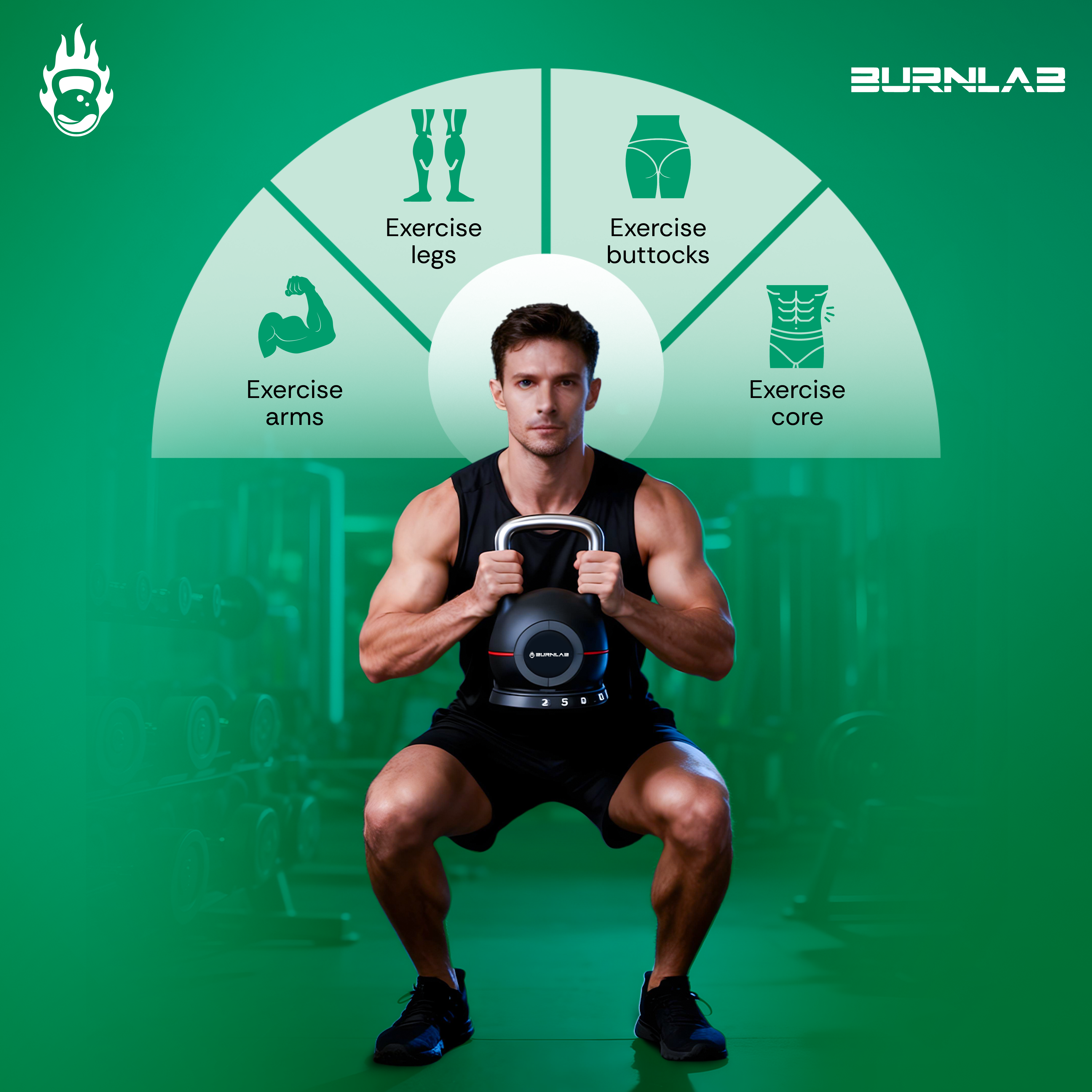 Burnlab Dome Adjustable Kettlebell