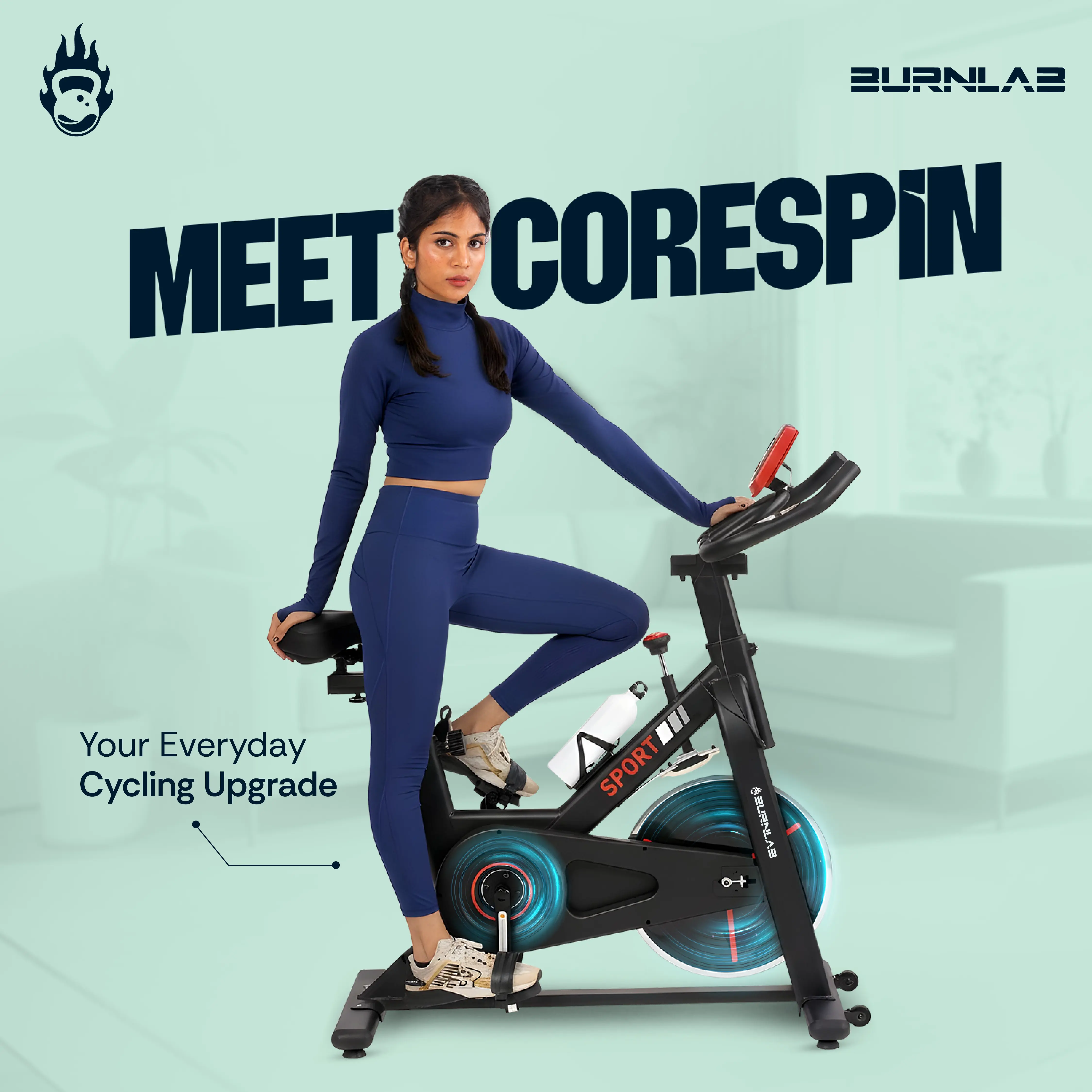 Burnlab CoreSpin Spin Bike - 6KG Flywheel