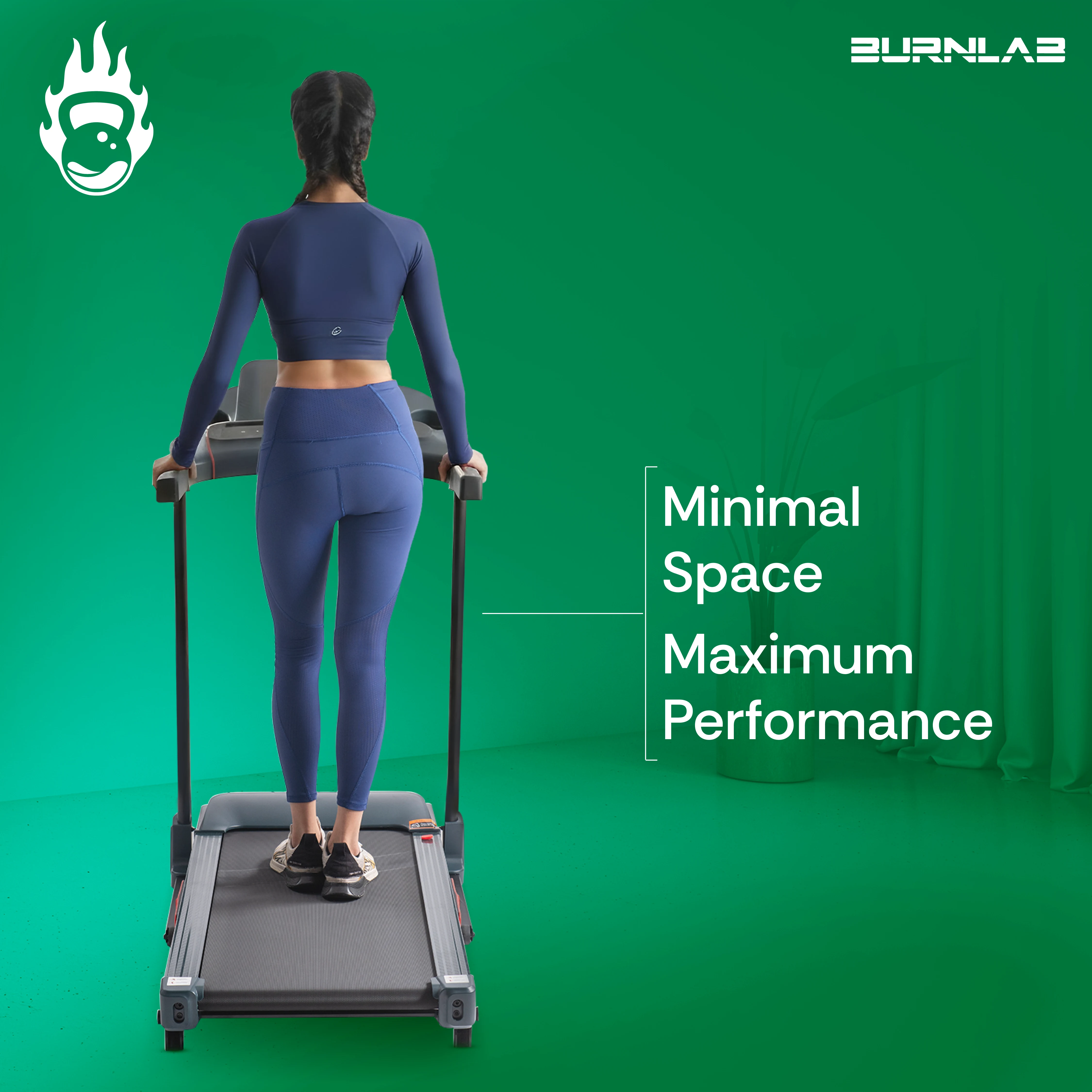 Burnlab Treadmill 3.1 - 2.5HP, 5” LCD