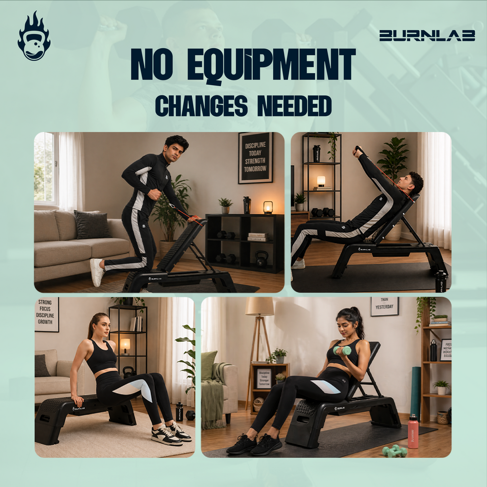 Burnlab StepPro: 2-in-1 Stepper & Workout Bench