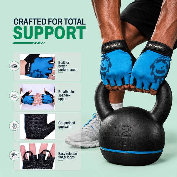 Flex Gym Gloves(Blue)