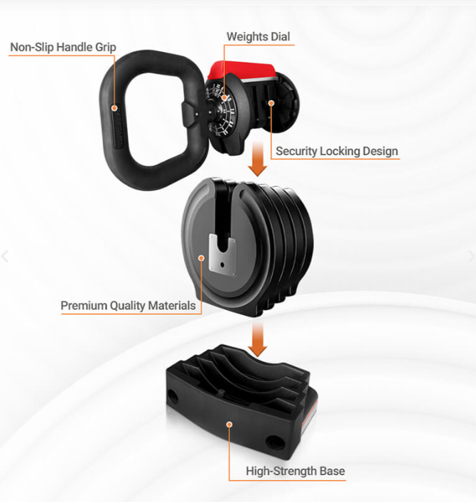Burnlab Stack Adjustable Kettlebell