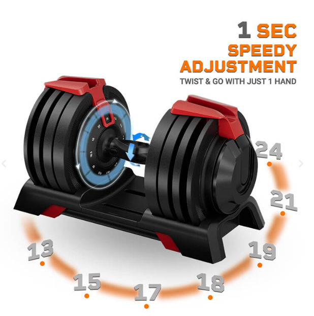 Burnlab Shift 3-in-1 Weight Training Kit - Converts to Dumbbell, Kettlebell & Barbell