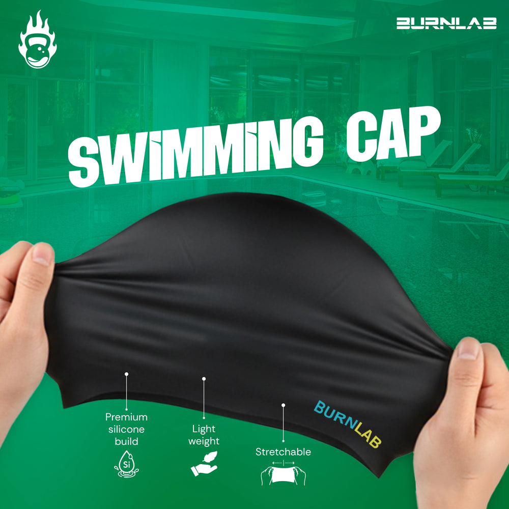 Comfort-Fit Silicone Swimming Cap for Kids with Longer Hair