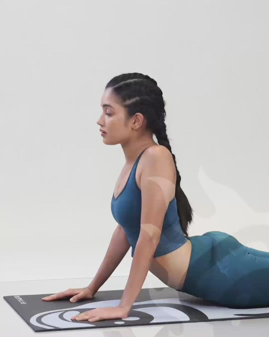 Couple Yoga Mat (Black & Blue)