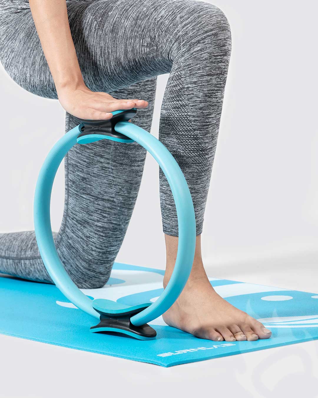 4PCS Yoga Equipment Set Yoga Wheel Cotton Stretching Strap Stability EVA  Blocks Yoga Pilates Meditation Exercise Set