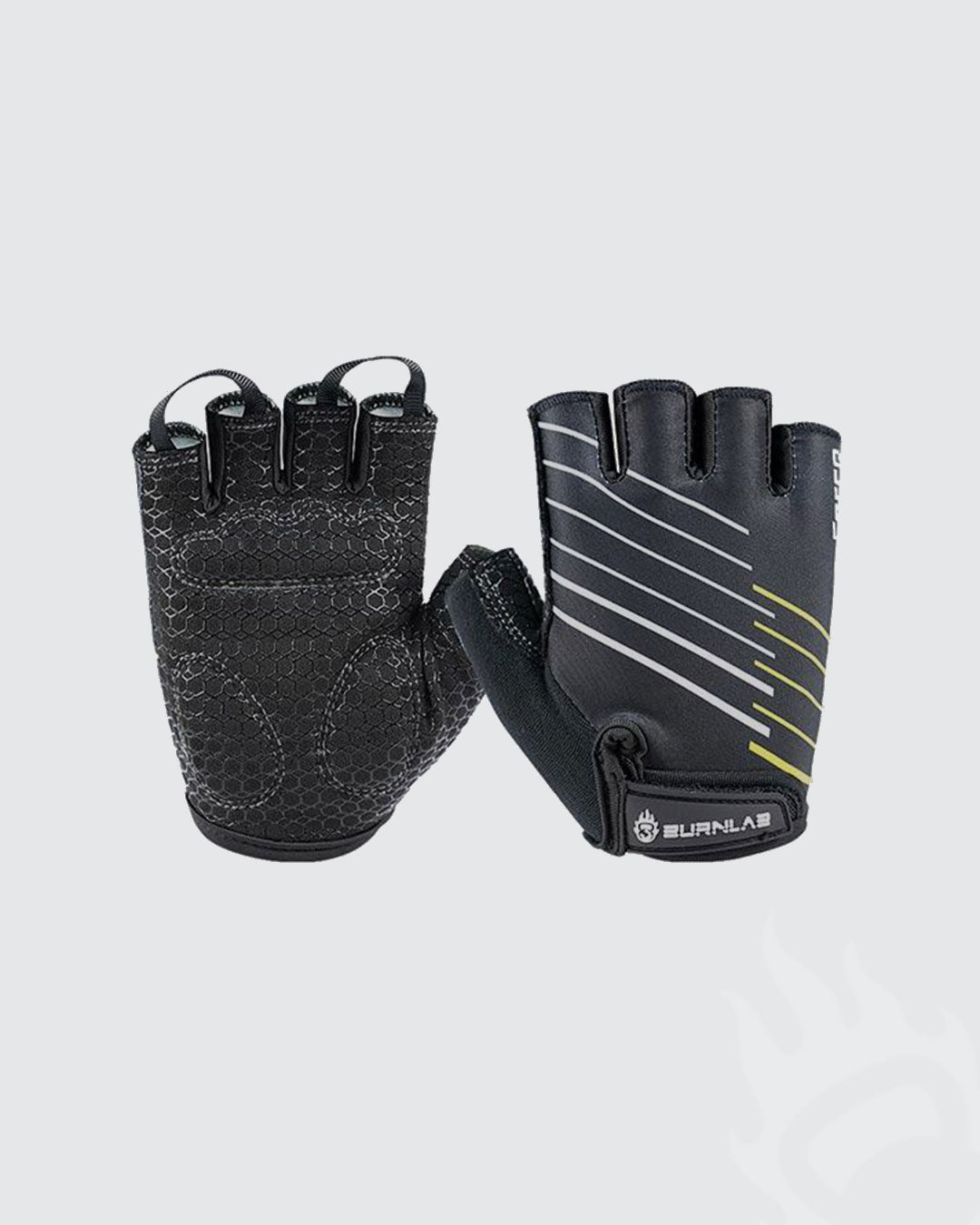 Flex & Force Sweat Wicking Gym Gloves With Grippy Padding - Men and Women - Burnlab.Co