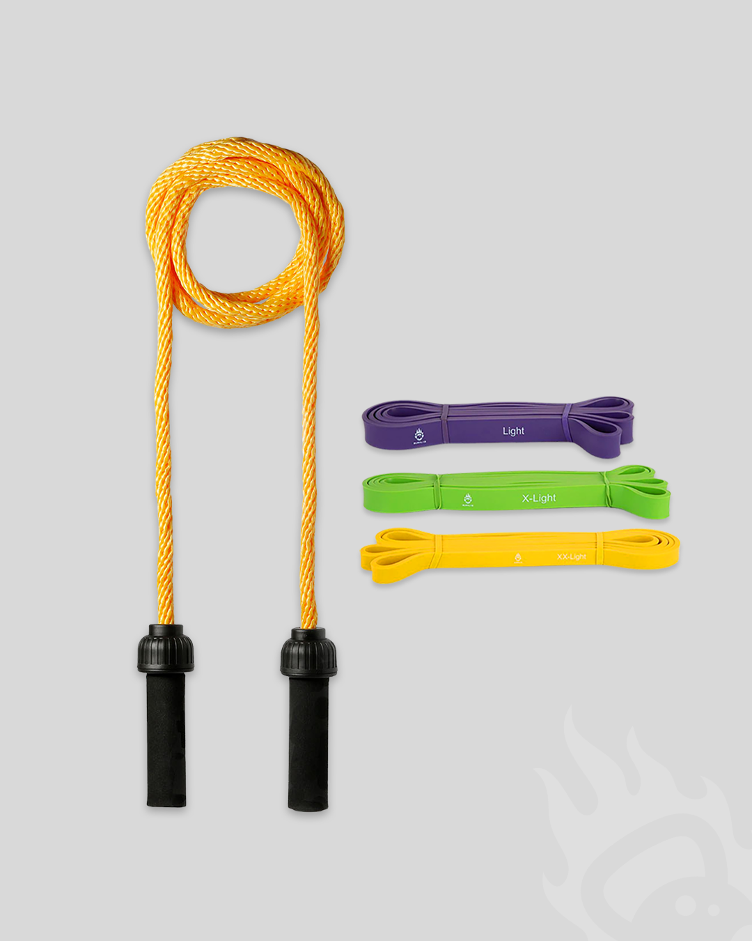 Weighted Rope and Pull up Band Set of 3 - Burnlab.Co