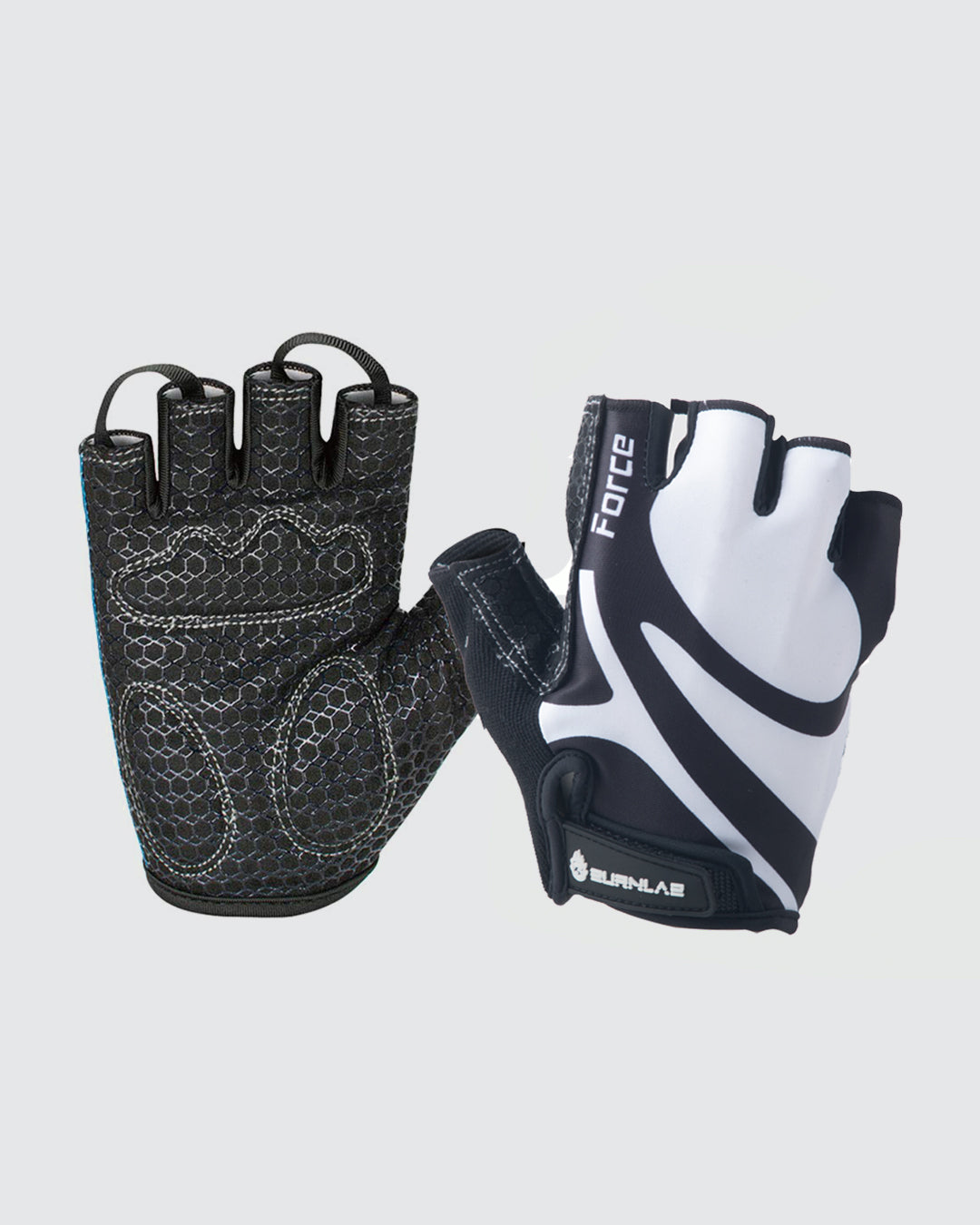 Flex & Force Sweat Wicking Gym Gloves With Grippy Padding - Men and Women - Burnlab.Co
